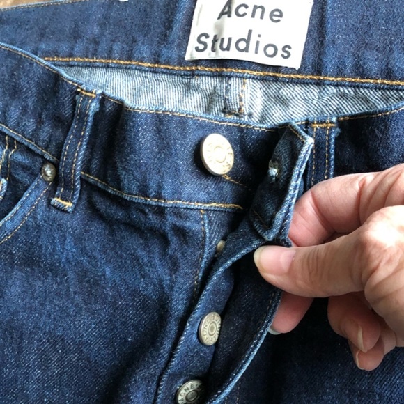 Acne Studio Mens Jeans Roc Raw Size 33 - Picture 7 of 12